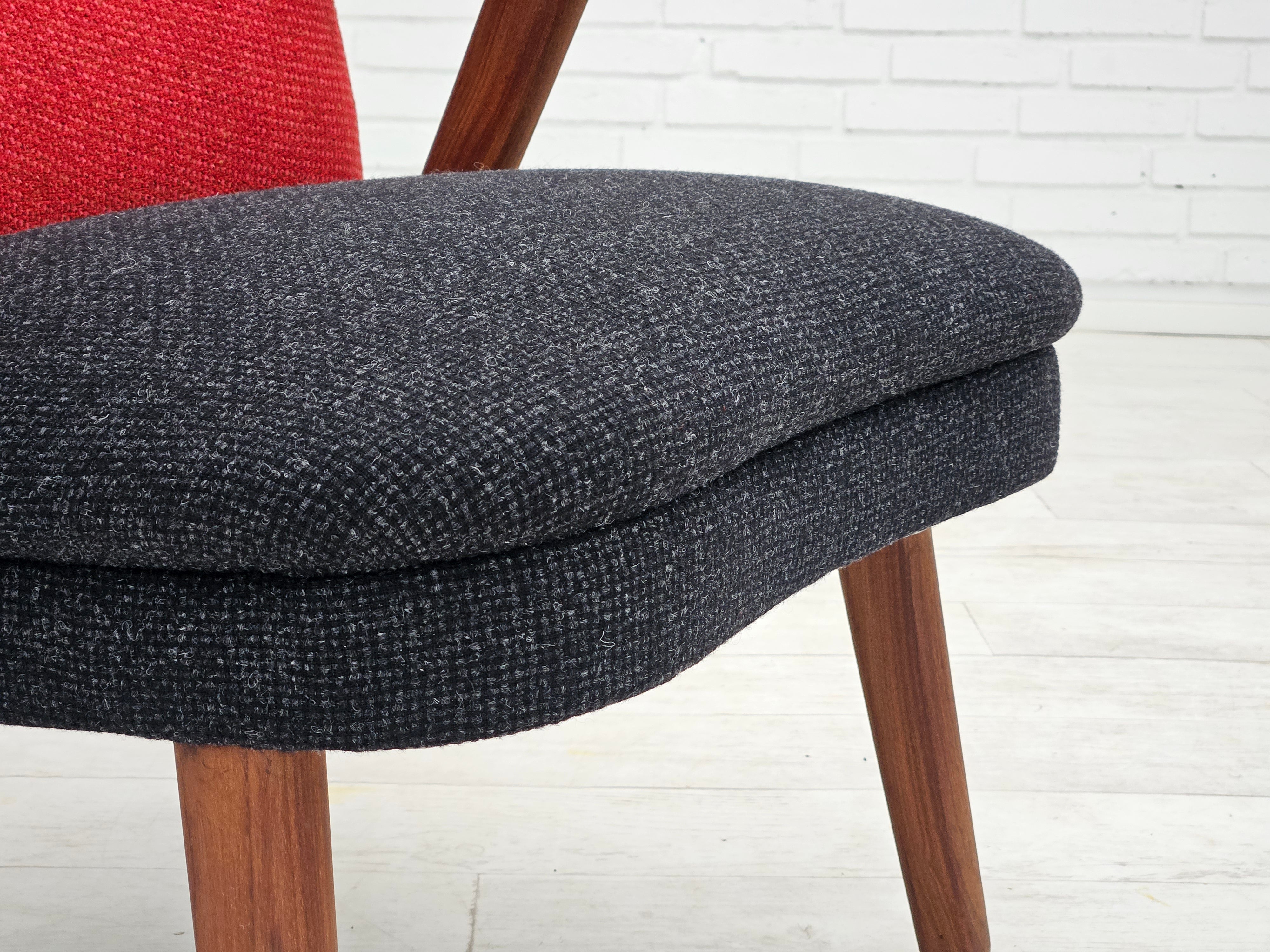 1960erne, Dansk design af Erhardsen & Andersen, total renoveret lænestole, møbeluld.